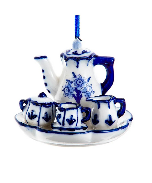 Delft Blue Afternoon Tea Ornament
