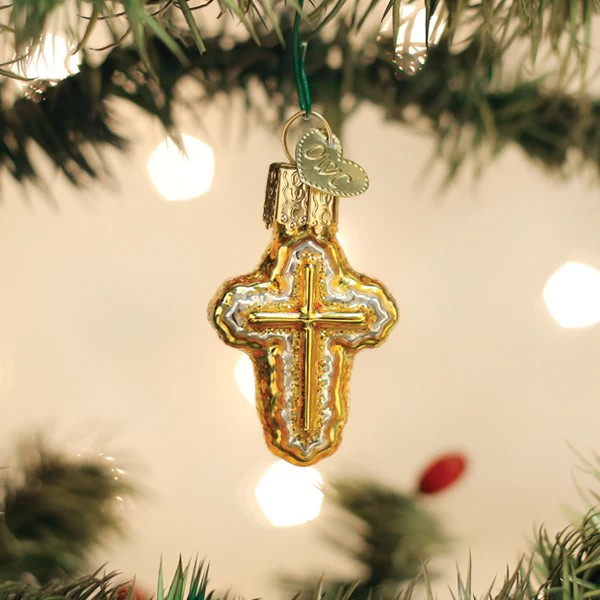 Gumdrops Mini Cross Ornament