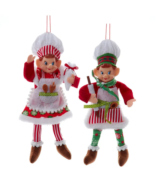 Christmas Chef Elf Ornament