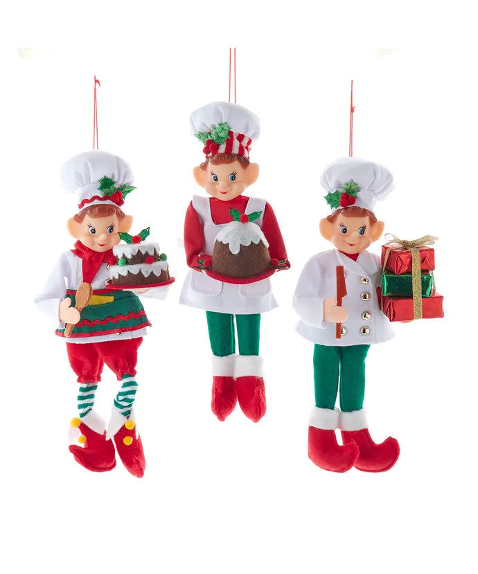 Chef Elf Ornament