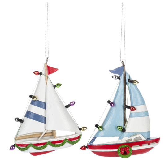 Holiday Sailboat Ornament