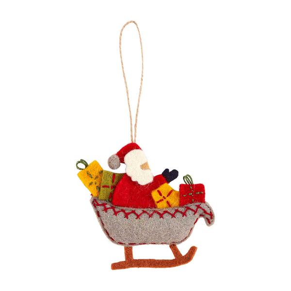 Sleigh Felt Ornament