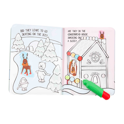 Santa's Reindeer Color Book