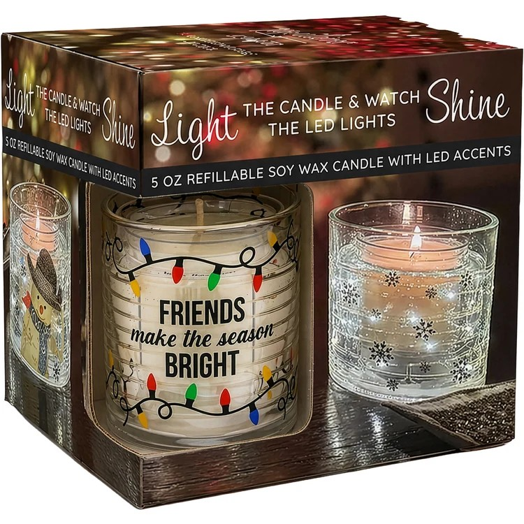 Lights Candle w/ LED Accents