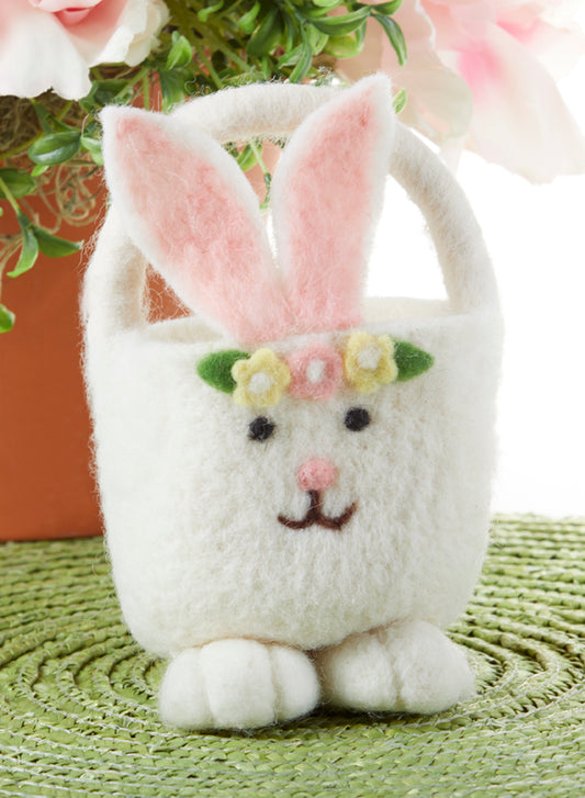 Wool Bunny Basket