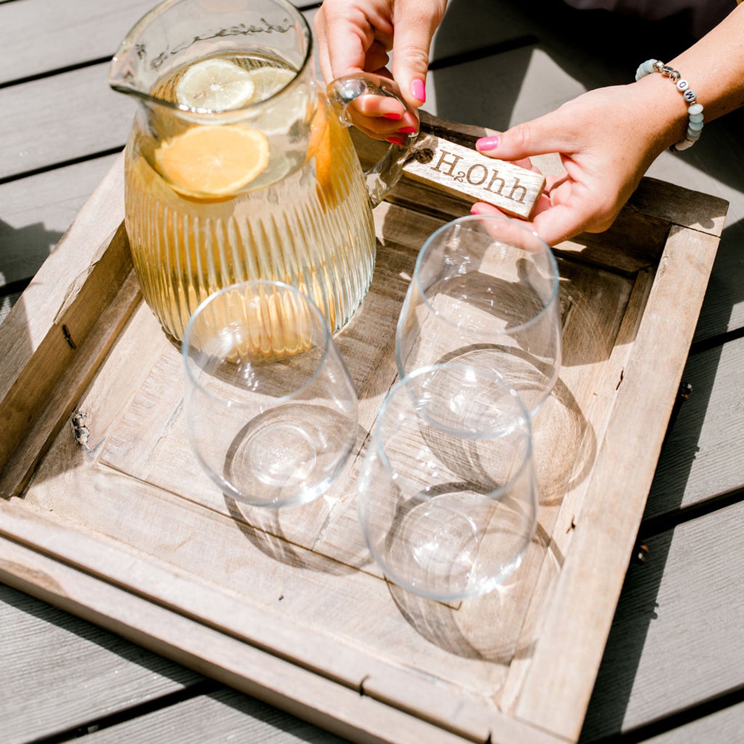 H2O Glass Pitcher