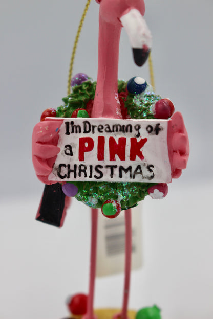 Flamingo Dreaming Ornament