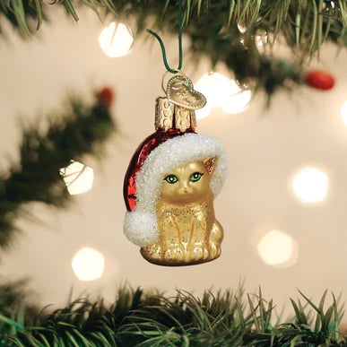 Gumdrops Mini Santa's Kitten Ornament