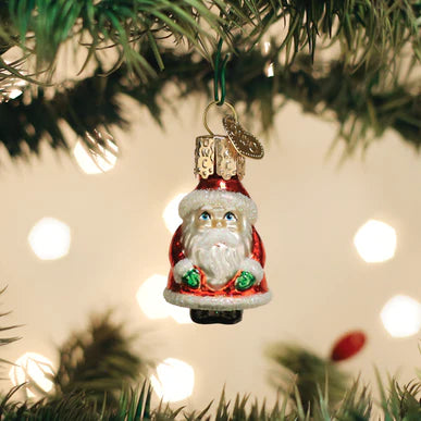 Gumdrops Mini Santa Ornament
