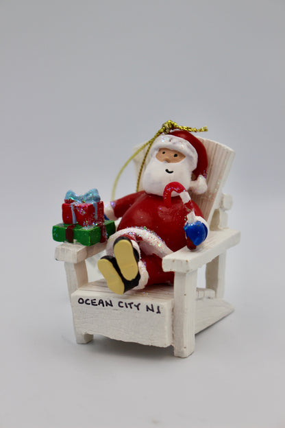 Santa in a Chair Ornament