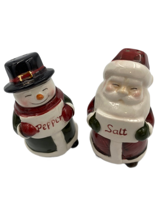 Snowman/Santa Salt & Pepper