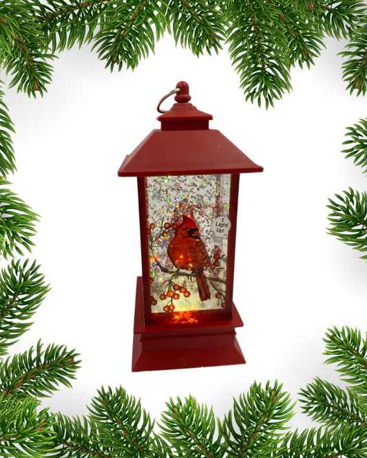 Cardinal Lantern Mini Shimmer