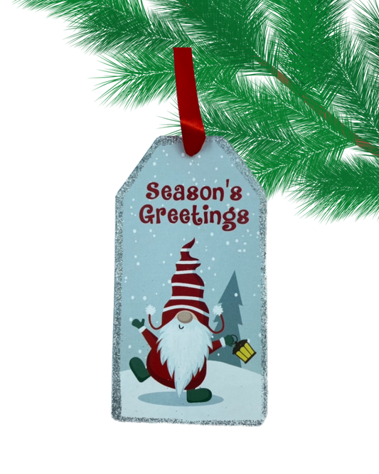 Season's Greetings Gnome ornament