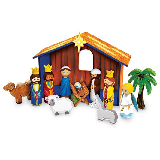 Nativity Wood Paint Set