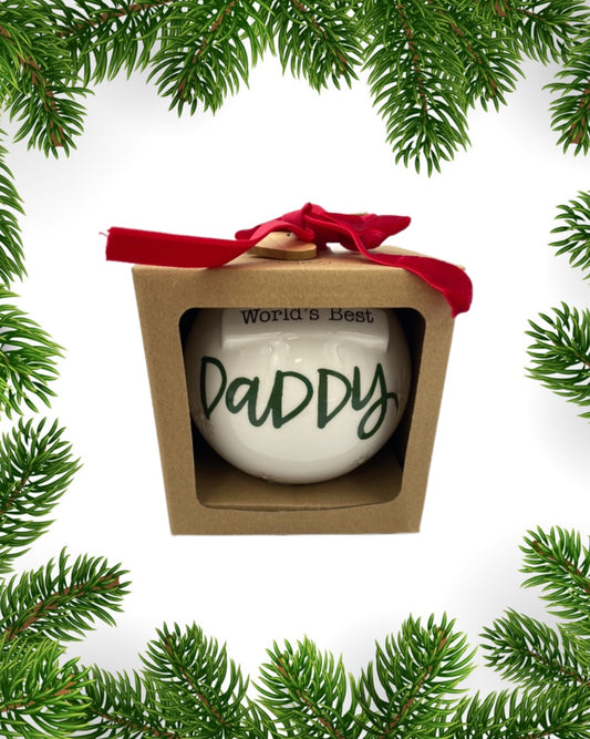 World's Best Daddy ornament
