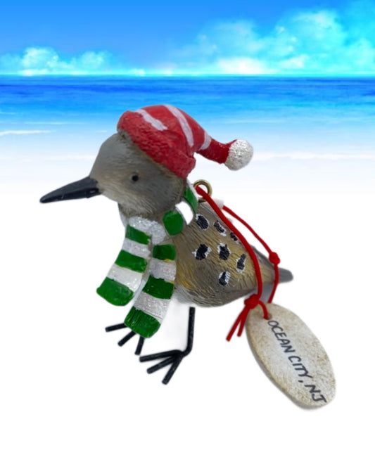 Sandpiper w/ Hat ornament