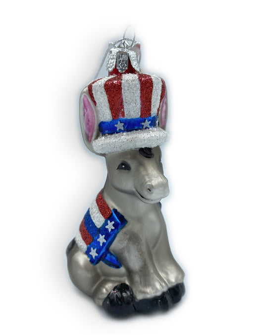 Political Donkey Ornament