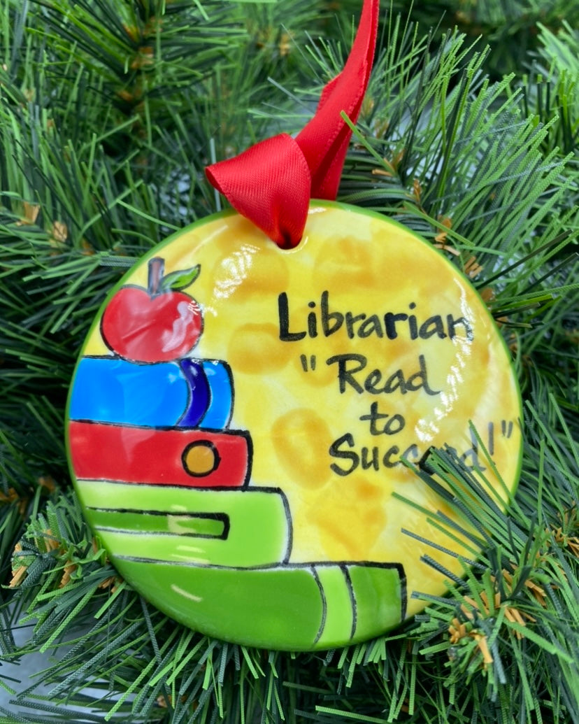 Librarian ornament
