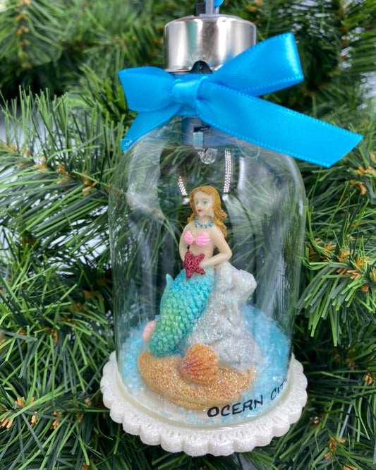 Mermaid Gls Btl Ornament