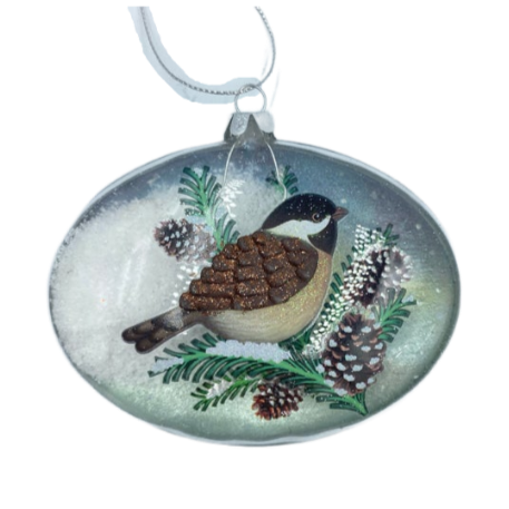 Glass Bird Ornament