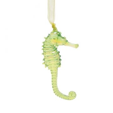 Seahorse Yellow Facets ornament