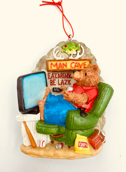 Man Cave Bear ornament