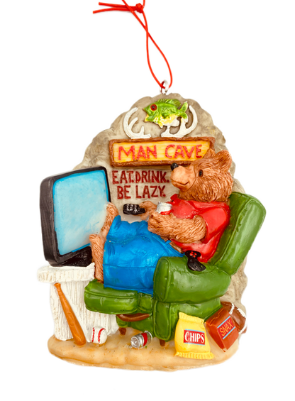 Man Cave Bear ornament