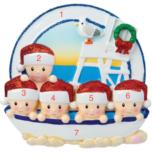 Beach Family of 5