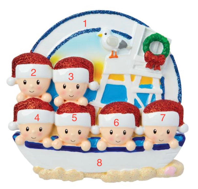 Beach Family of 6