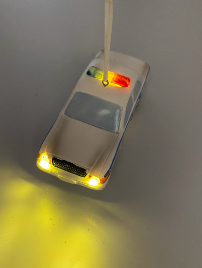 LED Police Car ornament