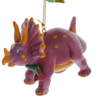 Purple Dinosaur ornament