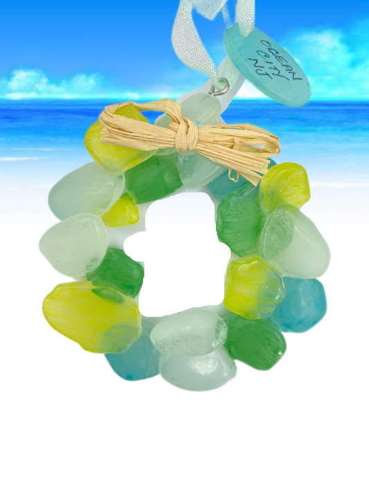 Sea Glass Wreath ornament
