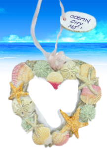 Shells Heart Wreath ornament