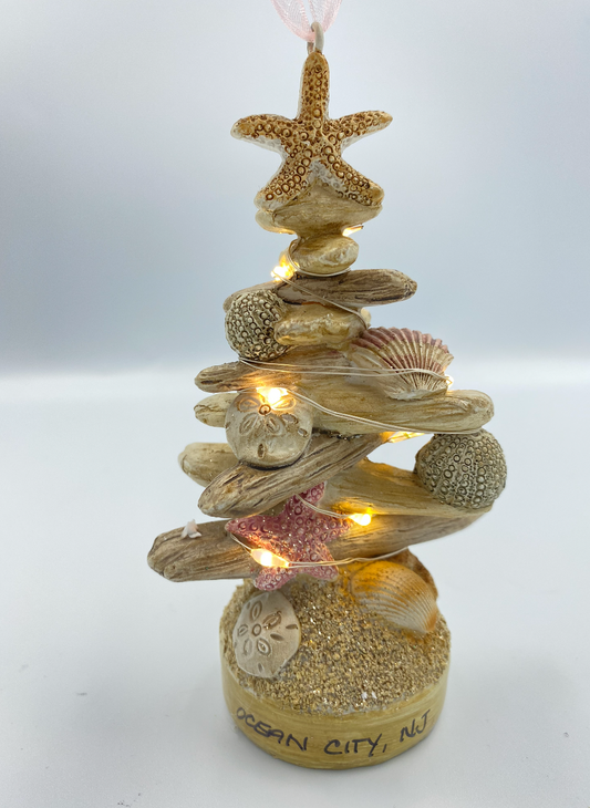 Driftwood Tree w/ Shells Ornament