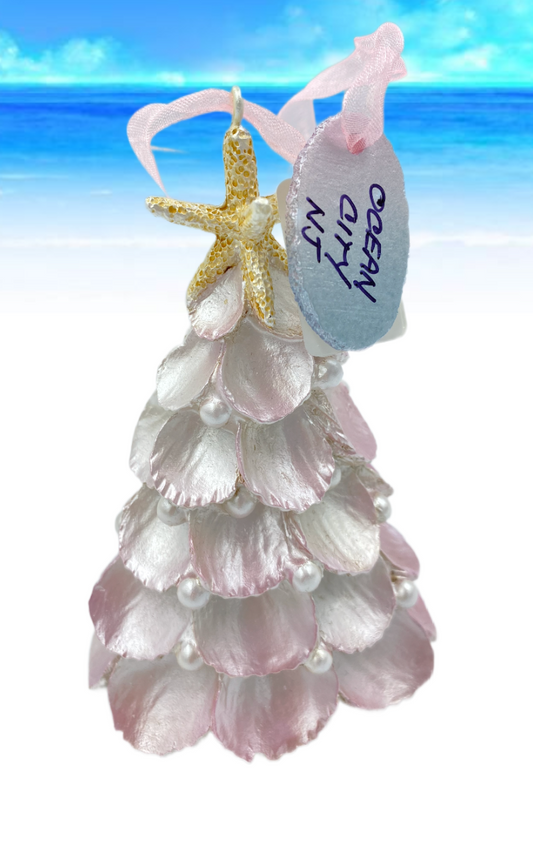 White Shell Tree ornament