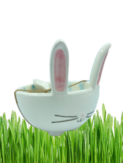 Blue Bunny Candy Bowl Set