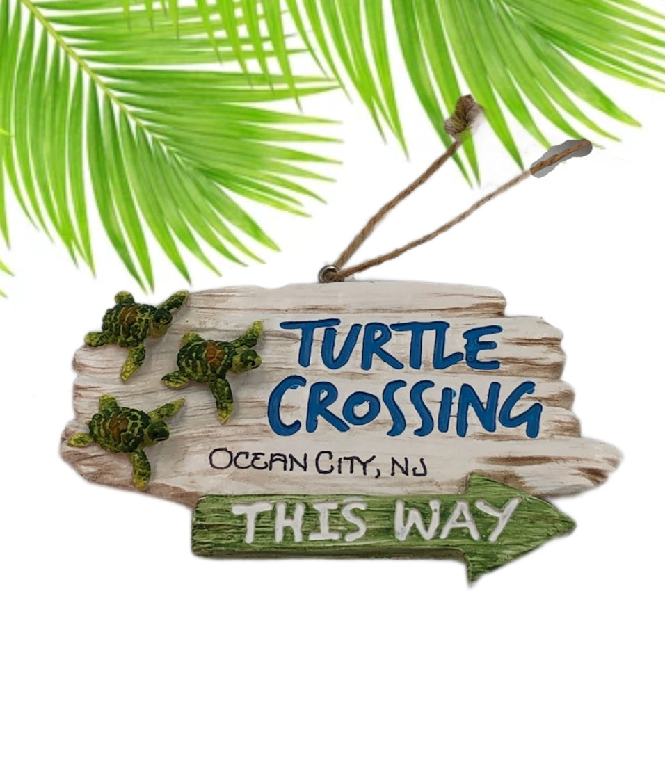 Turtle Crossing Ornament