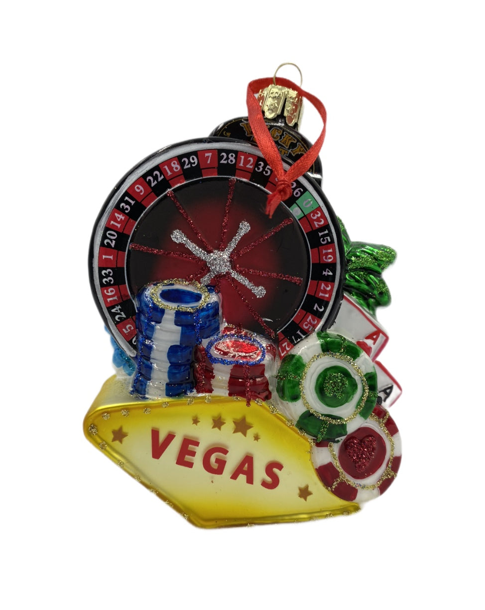 Las Vegas Glass ornament