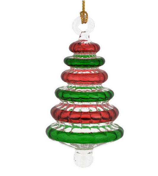 Swirl Christmas Tree Ornament