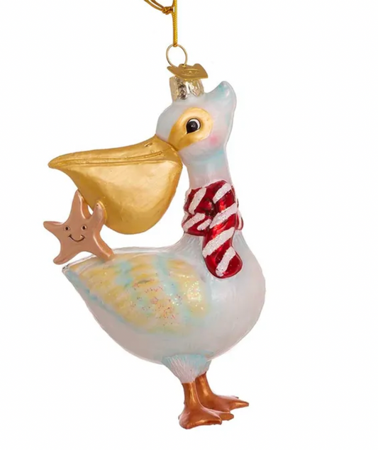 Pelican Glass ornament