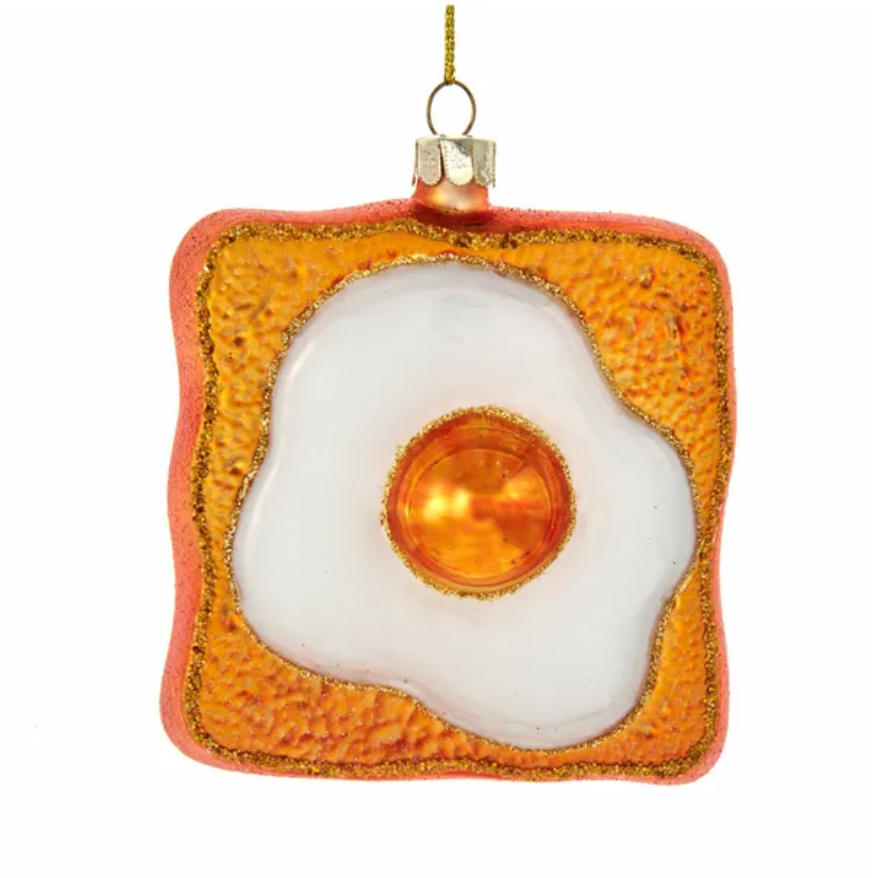 Fried Egg on Toast ornament