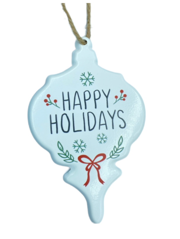 Happy Holidays ornament