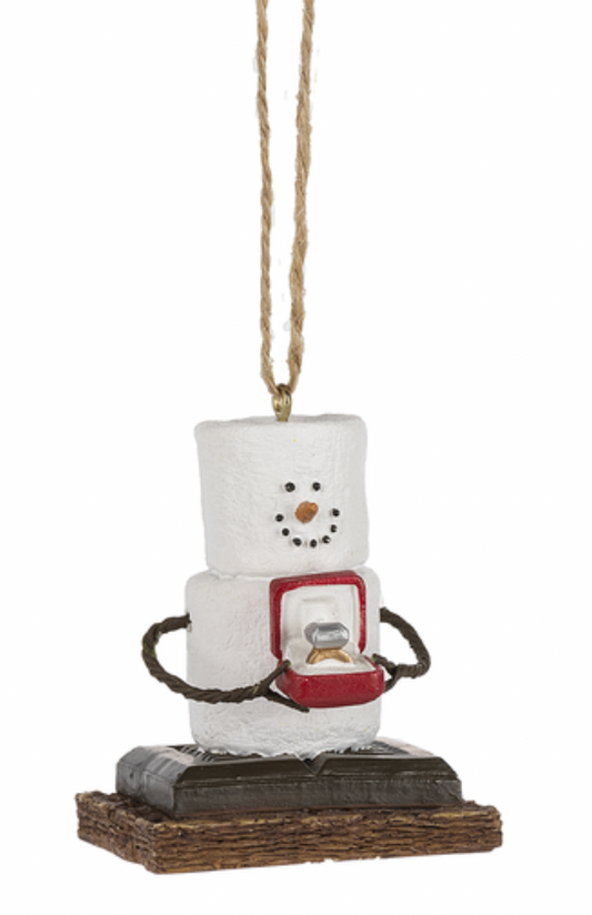 S'mores Engaged ornament