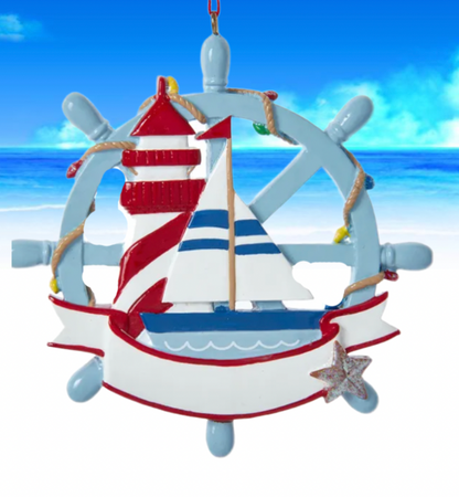 Sailboat w/ Lights Ornament