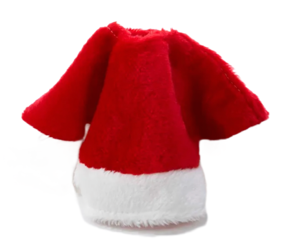 Mini Red/Wht Plush Treeskirt