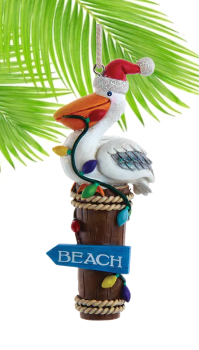 Beach Bird w/ Lights ornament