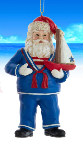 Nautical Sailor Santa ornament