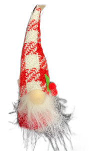 Plaid Hat Holiday Gnome ornament