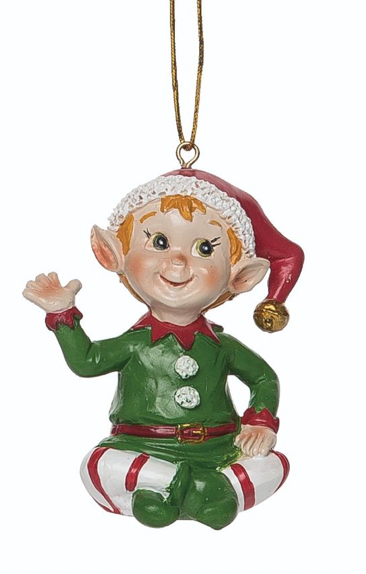 Elf Legs Crossed ornament