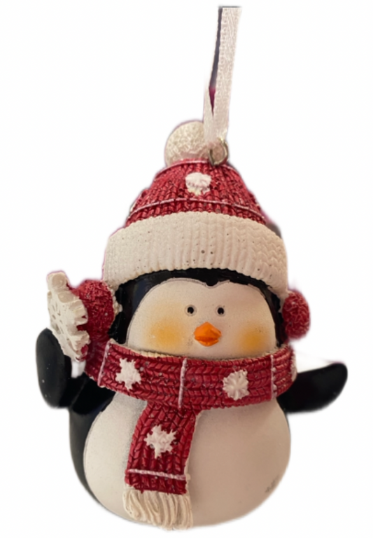 Penguin w Hat ornament